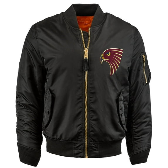 Ma Croix Mens PATCH BOMBER JACKET Premium Padded Zip Up Casual MA-1 Flight Souvenir Outerwear