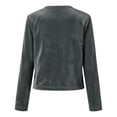 thumbnail image 6 of Gamivast Velvet Bolero Shrugs for Women Open Front Long Sleeve Cropped Cardigan Elegant Dress Cover Up Lightweight Vintage Tops for Evening Party Wedding Guest, 6 of 6