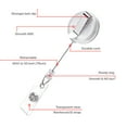 thumbnail image 6 of QREEL Retractable Badge Holders, Badge Reels with Belt Clip for ID Cards & Work Badges (10-Pack, Clear), 6 of 7