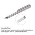 thumbnail image 4 of Uxcell Solid Carbide Wood Engraving CNC Router Bit Carving Milling Cutter Tool 0.1mm, 4 of 5