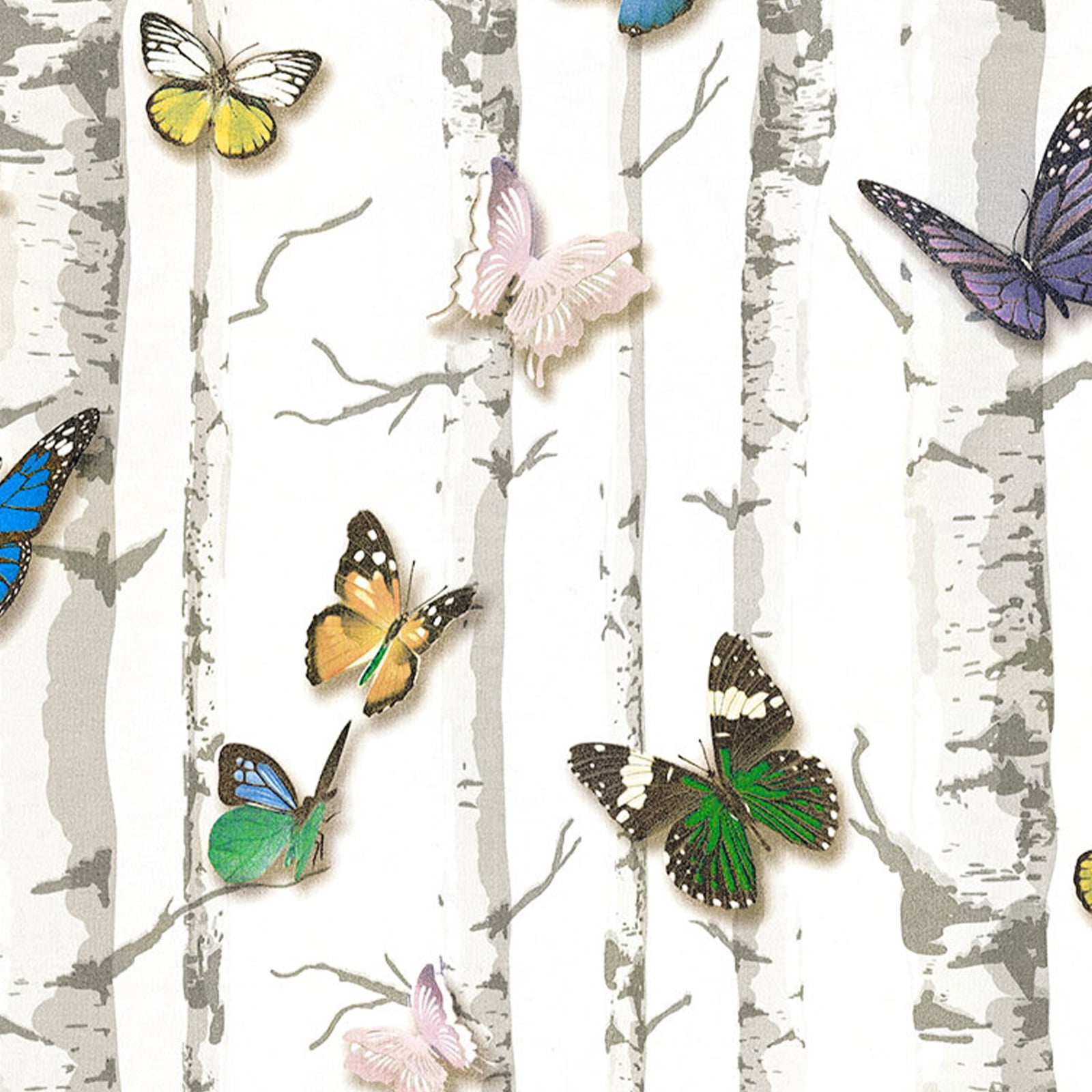 MoreFarther Butterfly Peel and Stick Wallpaper Self Adhesive Removable