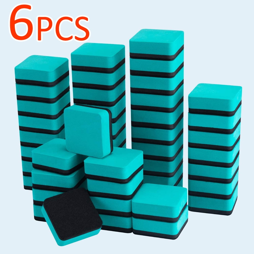 OBOSOE Dry Erase Erasers, 6 Pack Whiteboard Dry Eraser