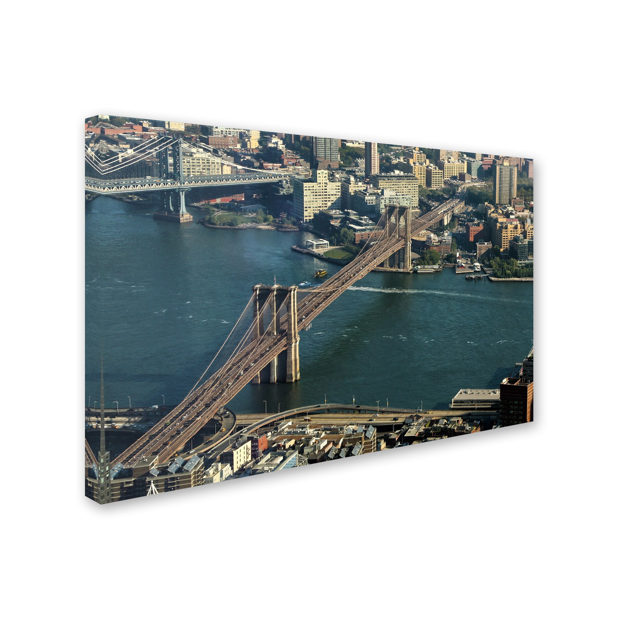 Trademark Fine Art "Brooklyn Bridge" Canvas Art by CATeyes