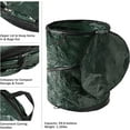 thumbnail image 3 of 29.5-Gaon Pop Up Outdoor Garbage Can - Coapsibe Trash Can for Parties, Yard Waste, or aundry - Camping Accessories by, 3 of 5