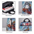thumbnail image 3 of Yiaed Cartoon Train Hot Air Balloon Print Lightweight Backpack Travel Backpacks Hiking Daypack for Women Men, 3 of 5