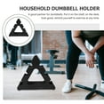 thumbnail image 3 of OUNONA Compact Black Dumbbell Rack Plastic Holder for Home Gym Fitness Equipment Storage and Organization, 3 of 6