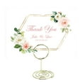 thumbnail image 2 of WHAMVOX 12PCS 50cm Circle Shaped Memo Photo Stand Holder Metal Paper Note Clips for Wedding Party Table Decoration (Golden), 2 of 8