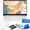 White, variant on HP Laptop, 14" Ultral Light Laptop for Students and Business, Intel Celeron Quad-Core N4120, 16GB RAM, 64GB eMMC, 256GB Micro SD, Wi-Fi, Bluetooth, Windows 11 Home in S Mode, White