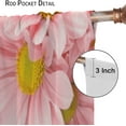 thumbnail image 6 of Pink Daisy Floral Bedroom Curtains,Farmhouse Country Beautiful Daisy Floral Flowers Theme Home Fabric Living Room Kitchen Bathroom Decor W42xL54in, 6 of 6