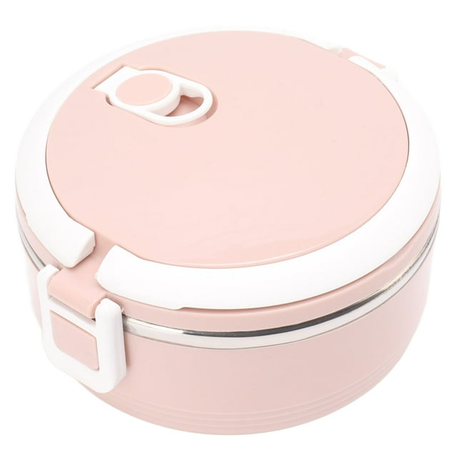 Insulated Bento Box, Stainless Steel Single Layer Easy To Clean Thermal Lunch Box Round With Air Hole For Adult Blue,Pink,Green
