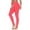Hot Pink high waisted leggings a1, variant on Cagogo Women High Waisted Stretch Leggings Slim Fit Sport Solid Long Pants Yoga Workout Lounge Casual Activewear, Hot Pink XL