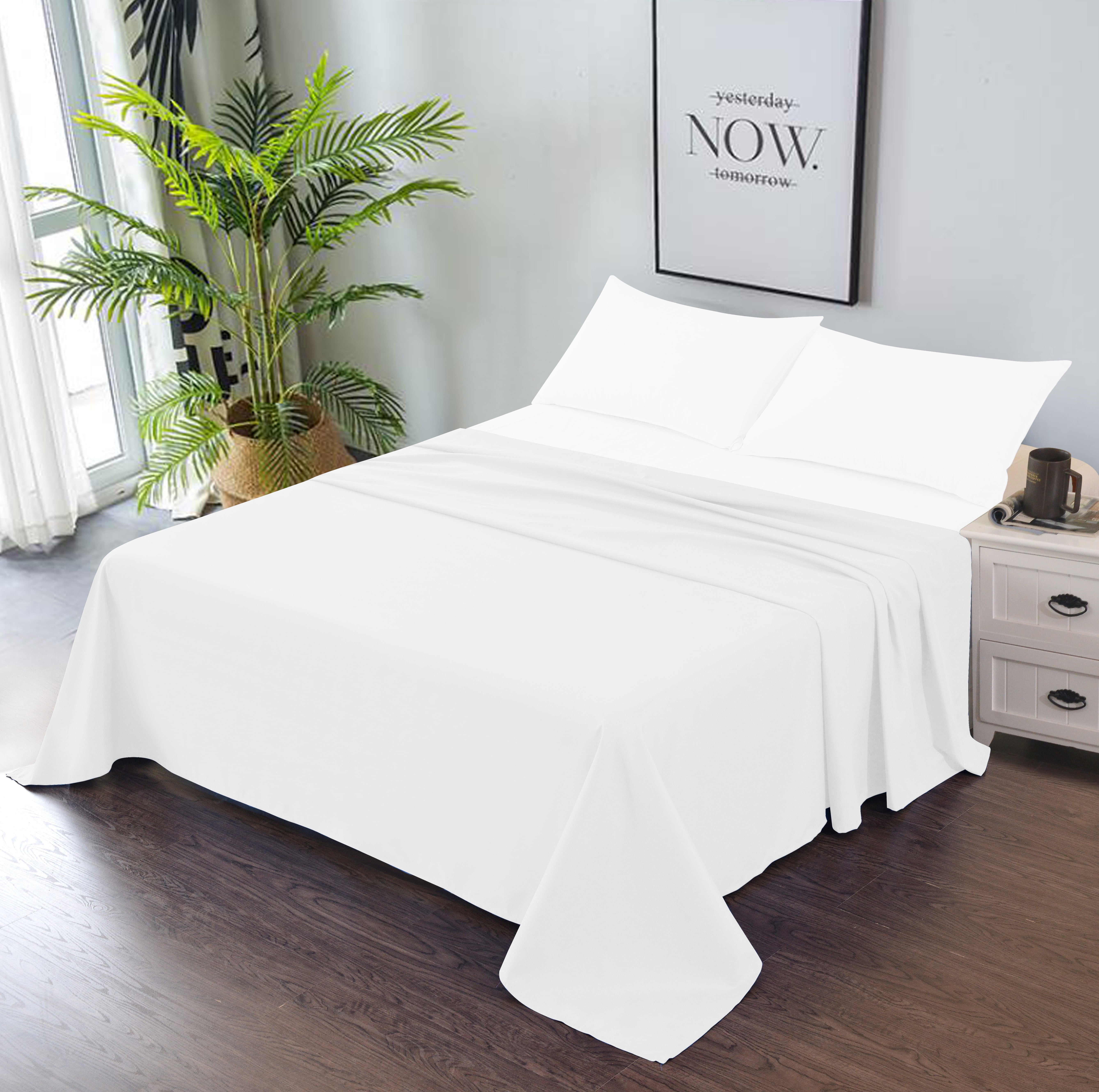 Goza Bedding Microfiber Flat Sheet