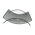 thumbnail image 4 of Cesta de frutas, soporte para frutas, organizador de artículos varios, decoración del hogar, elegante Negro, 4 of 9