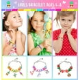 thumbnail image 4 of Girls Charm Bracelet Making Kit,Kids Unicorn Charms Bracelets Kits Jewelry Supplies Make Set DIY Art Craft Set Creative Birthday Gifts for 5 6 7 8 Year Old Girl Little Children Girl Toys Age 6-8, 4 of 10
