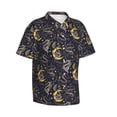 thumbnail image 2 of Fotbe Snake Sleep Hawaiian Shirt for Men Unisex Summer Beach Casual Short Sleeve Cotton Linen Button Down Shirts-3X-Large, 2 of 9
