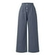 thumbnail image 5 of WILLBEST Pantalones Casuales para Mujer, Cómodos, Holgados, de Pierna Ancha, Estilo Palazzo de Cintura Alta para Verano con Bolsillos, Ideales para Usar En La Playa. Extra Grande, 5 of 5