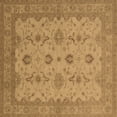 thumbnail image 1 of Ahgly Company Indoor Square Oriental Brown Traditional Area Rugs, 3' Square, 1 of 4