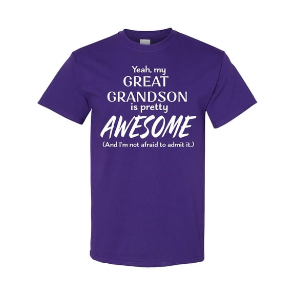 Inktastic Yeah My Great Grandson is Pretty Awesome T-Shirt