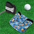 thumbnail image 5 of Haosy Fantastic Shells on Sea Golf Mallet Putter Cover Strong Magnetic Leather Golf Club Headcover Closure, 5 of 7