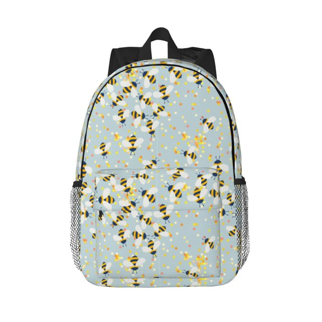 Disketp Bees Mochila Escolar de 15 Pulgadas, Mochila Ligera para Estudiantes, Viajes y Trabajo, Cómoda y Resistente para el Uso Diario