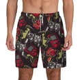 thumbnail image 2 of Goofa Vintage Gaming Printed Men's Swim Trunks Board Shorts Quick Dry Mens Swimming Trunks with Compression Liner,Breathable Fit Hawaii Beach Shorts-Large, 2 of 9