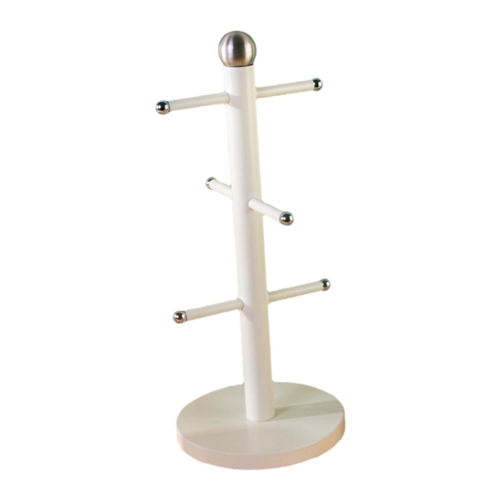 Fiocias Cup Drying Rack Glass Bottle Holder for Glass Bottles Cosmetics Baby Bottles White