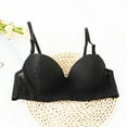 thumbnail image 3 of Bras for Plus Size Women Convertible Bra Feature V-Neck Wire-Free Bra Style W-265 Black 80B, 3 of 8