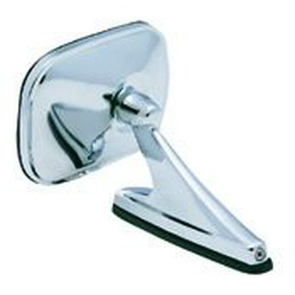 K-Source Exterior Mirror 1401 Classic Series.; Aftermarket Replacement; Single; Chrome; Manual; Non-Foldaway; Without Heated Mirrors; Without Turn Signal Indicators