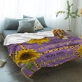 thumbnail image 2 of to My Mom Sunflower Purple Super Soft Throw Blankets from Daughter for Mom Fluffy Fuzzy Flannel Bed Blanket Decorative for Home Sofa Couch Chair Living Bedroom,40x50 in, 2 of 6