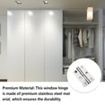 thumbnail image 4 of Riwesomey Montaje de puerta Bisagras de ventana a prueba de herrumbre Artesanía Accesorios mejorados Pieza reemplazada Estructura firme Marco flexible Herramientas y ferretería 2.5 pulgadas Riwesomey TO009742-02, 4 of 6