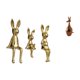 thumbnail image 1 of Escultura De Figura De Familia De Conejos Para Escritorio, Mesa, Centro De Mesa, Armario, Estantería, Dormitorio, Recuerdo De Fiesta, Decoración, 1 of 8