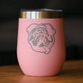 thumbnail image 2 of Bevvee Insulated Wine Tumbler 12 oz English Bulldog Face English Bulldog Owner Gifts Tumblers, 2 of 4