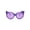 All Purple, variant on Girls Kitty Cat Ear Whisker Flower Cat Eye Sunglasses All Purple