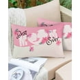 thumbnail image 6 of Happy Mothers Day Throw Pillow Cover, Best Mom Love Flowers Rectangle Decorative Pillow Case Protector Soft Cushion Cover Lumbar Pillowcase for Couch Sofa Bedroom Car Chair Decor 12x20 Inch, 6 of 8