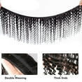 thumbnail image 3 of 3/4 Pcs Deep Wave Hair Bundles, 12-40Inch Unprocessed Indian Virgin Human Hair Weave Bundles, Deep Curly Remy Hair Extensions, Natural Color, 3 of 6