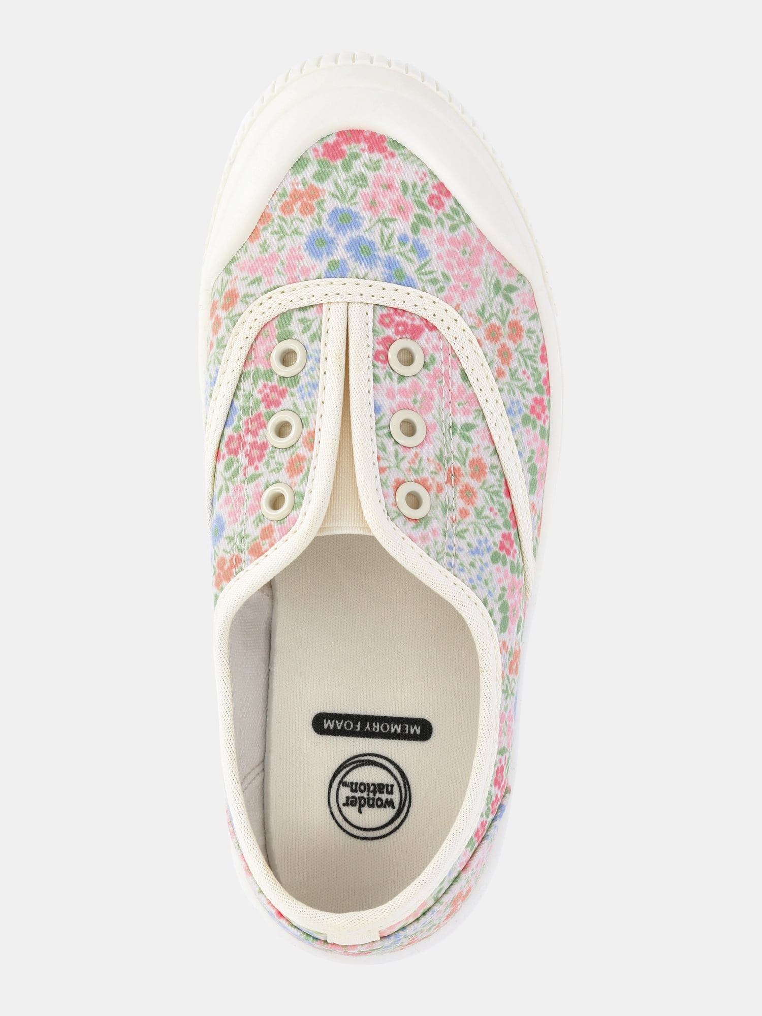 Wonder Nation Girls Casual Plimsole Sneakers