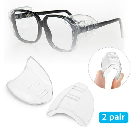 EEEKit Professinal Safety Eye Glasses Side Shields,Slip On Clear Side Shield,Comfortable Protection for Your Eye,and Lightweight Design,Fits Small/Medium/Large