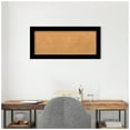 thumbnail image 4 of Amanti Art Natural Cork Board Framed Brushed Black Bulletin Board 33 in. x 15 in., 4 of 7