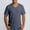 Grey, variant on Men's Lightweight Short Sleeve T Shirt with Traditional Chinese Closures in an Elegant Design for Versatile Wear