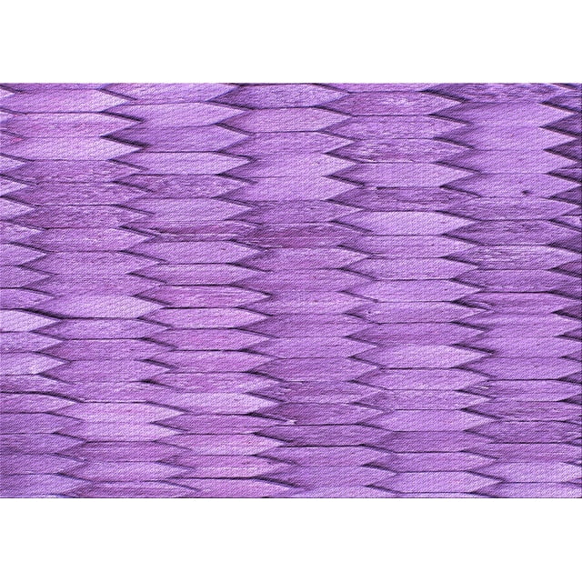 Ahgly Tapis Rectangulaire Lavable en Machine Intérieur Transitionnel Violet Violet, 6 Pieds x 9 Pieds