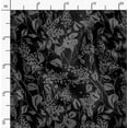thumbnail image 2 of Soimoi Florals Print,Cotton Poplin, Sewing Fabric Sold by The Yard 42 Inch Wide,Sewing Craft Quilting/Quilt Making Fabric, Black & Gray, 2 of 6