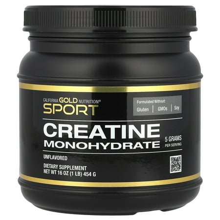 California Gold Nutrition Sport  Creatine Monohydrate  Unflavored  1 lb (454 g)