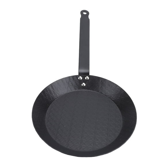 Non Stick Frying Pan, Carbon Steel Frying Pan Skillet, Cookware with Comfortable Handle, Smokeless Design, Indoor Outdoor Cooking
