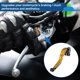 thumbnail image 3 of Palancas de freno y embrague cortas y largas para Kawasaki NINJA650R 09-16, palanca de freno ajustable de motocicleta, aleación de aluminio, mango tono dorado con extremo negro, 3 of 6
