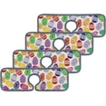 thumbnail image 3 of 3 Pcs SKYSONIC Faucet Absorbent Mat Various Easter Eggs Washable Counter Drying Pads Behind Faucet for Kitchen Bathroom, 3 of 7