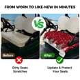 thumbnail image 4 of Golf Cart Seat Covers for 2 Seater,Christmas Snowman Microfiber Cart Seat Towel Blanket,Winter Xmas Trees Snowflakes Red Absorbent Breathable Non Slip Bench Seats Protector for Golf Course 51"x31", 4 of 9
