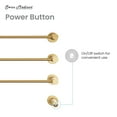 thumbnail image 5 of Claire 3-Bar Electric Towel Warmer in Brushed Gold, 5 of 10