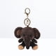 thumbnail image 4 of EeaseMX Llavero de elefante de peluche, adorno colgante para bolso, llave de coche (café oscuro), 4 of 7