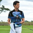 thumbnail image 3 of Fuzoiu Blue Viper Snake Print Men's Polo Shirts Short Sleeve,Golf Shirts for Men,Mens Golf Shirt Moisture Wicking Quick-Dry-XX-Large, 3 of 6