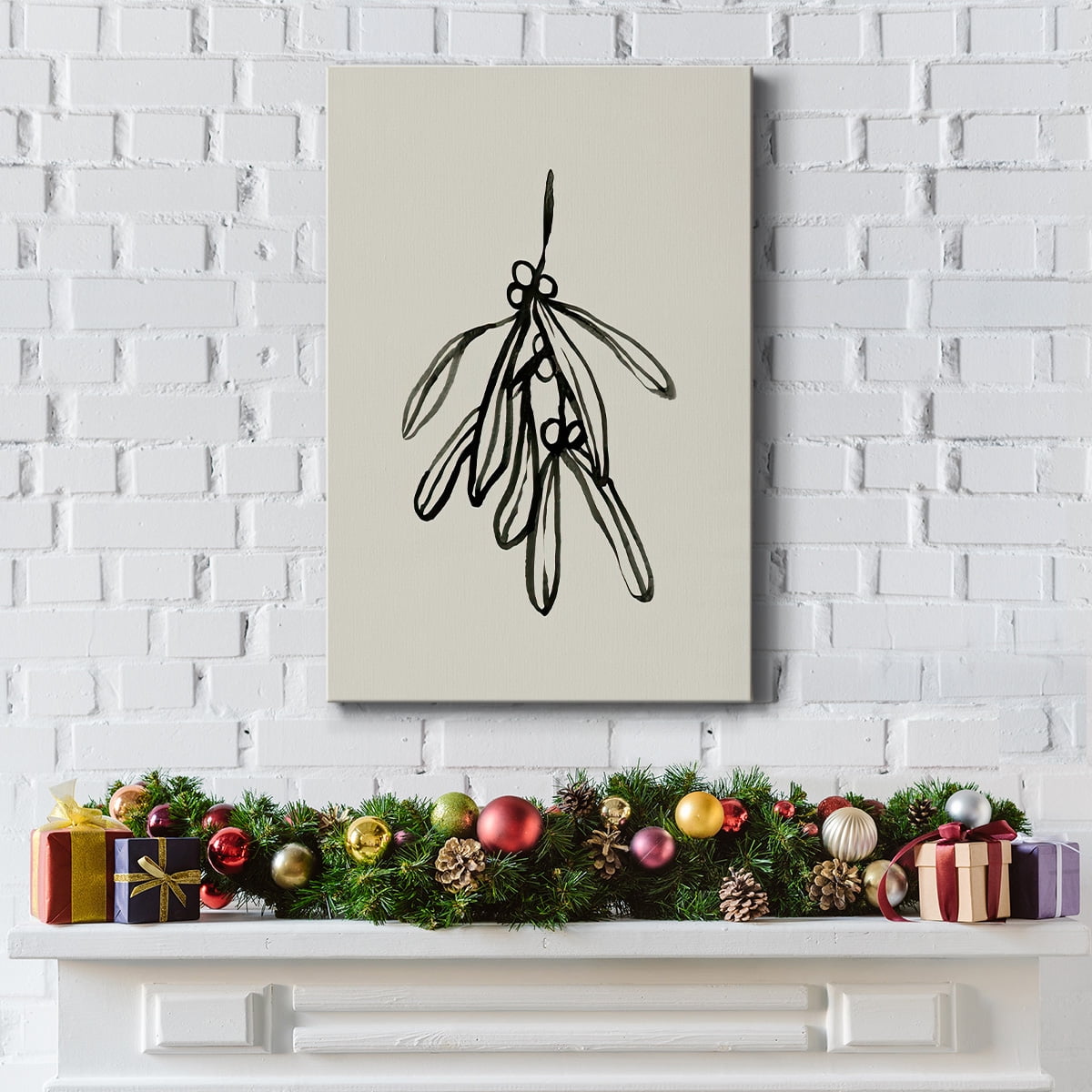 Mistletoe Sketch II- Gallery Wrapped Canvas
